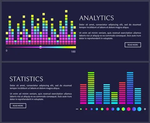 Intelligent technology hud interactive panel. Data screen with charts. Annual Illustrazione stock