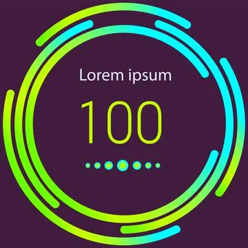 Intelligent technology hud interactive panel. Data screen with charts. Annual 스톡 일러스트