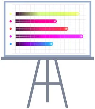 Intelligent technology hud interactive panel. Data screen with charts. Annual Stock Illustration