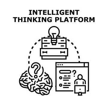 Intelligent thinking platform for problem solving and innovation Stock Illustration