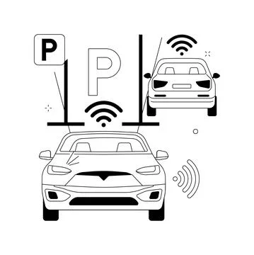Intelligent transportation system abstract concept vector illustration. Stock Illustration