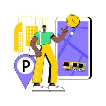 Intelligent transportation system abstract concept vector illustration. Stock Illustration