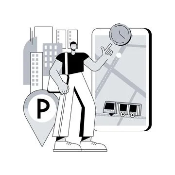 Intelligent transportation system abstract concept vector illustration. Stock Illustration