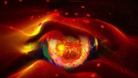 The Intelligent Universe opens its eyelids and watches us. Stock Footage 278651183