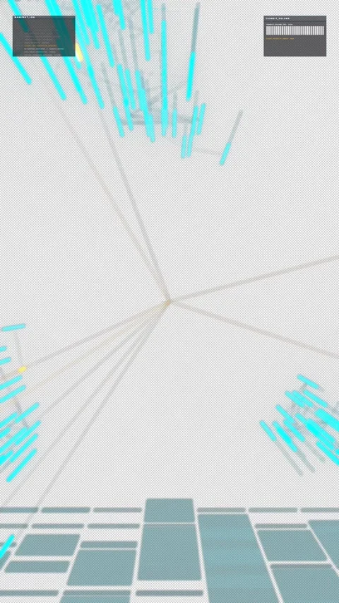 Intelligent Vertical Video 9:16 Rapid Delivery Tube HUD - 4K Alpha Vídeos de archivo 332543354