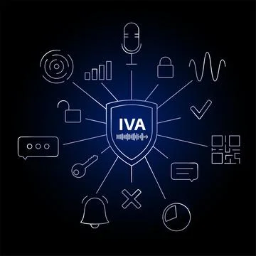 Intelligent Virtual Assistants Illustrazione stock