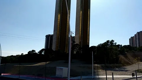 Intempo Skyscraper Benidorm Stock Footage 111927841