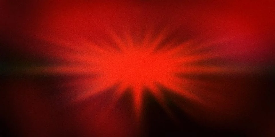 Intense abstract gradient background featuring a bright red burst at the ce.. Illustrazione stock