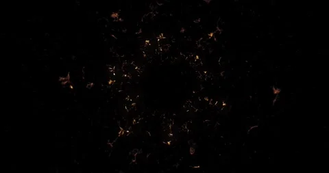 Intense and powerful explosion animation with dynamic shockwave of particles exp Video stock 290936798