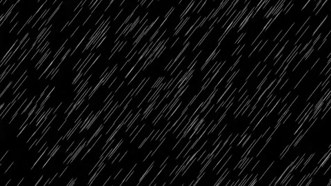 Intense black background 2D animated rain with fast falling streaks. 스톡 동영상 335742936