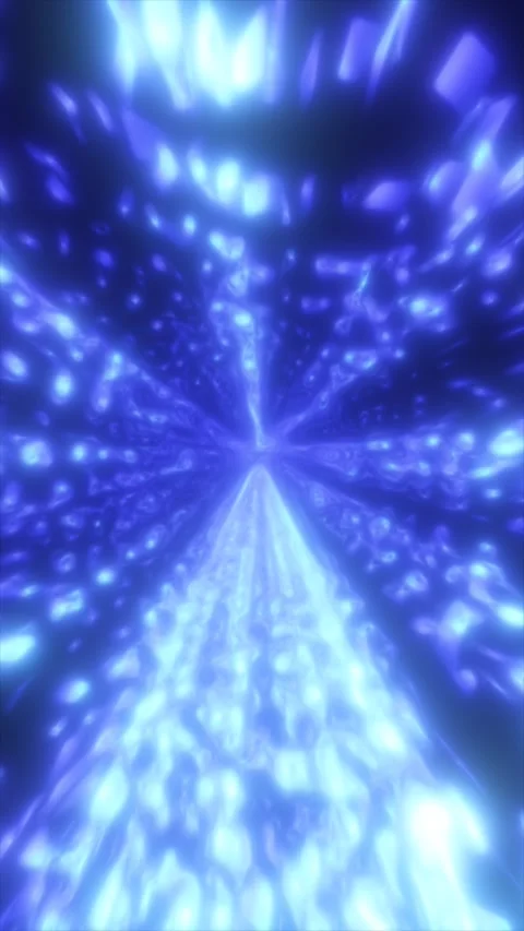 Intense blue energy explosion with glowing plasma waves, motion blur, and f.. Stock Footage 336788336