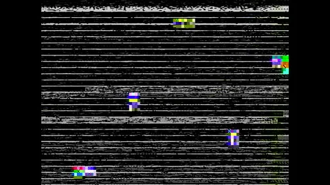 Intense Corrupted Digital Macroblock Glitch and Heavy VHS Static, 16 Seconds 스톡 동영상 335182237