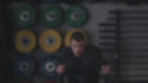 Intense crossfit workout Stock Footage 76724622