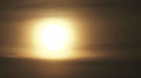Intense Direct Sunset Orb Stock Footage 8688859