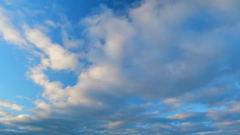 Intense dramatic panoramic sunset. Abstract different shades clouds at sunset Stock Footage 219631456