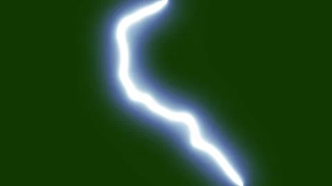 Intense Electrical Storm Overlay with Lightning Flashes on Green Screen 4K Stock Footage 341609052