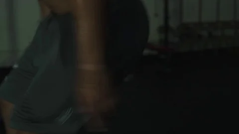 Intense Exercise in Crossfit Gym Stock Footage 70107671