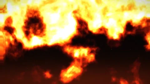 Intense Fire Blast and Flames Background Animation Vídeo Stock 347964107
