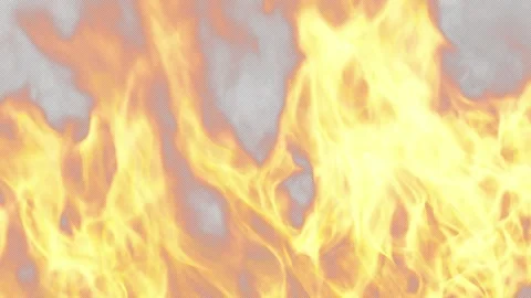 Intense Fire Flames with Alpha Layer Fire Loop Animation: Perfect for VFX Stock-Footage 280418701