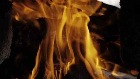 Intense Flame Rages  A Visual Journey into the Power of Fire Video stock 327511531