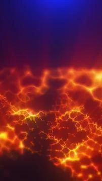 Intense glowing red and orange lava texture with bright molten cracks under a 스톡 일러스트