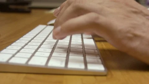 Intense Keyboard typing session. Stock Footage 79237538