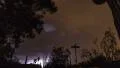 intense lightning storm fish eye time lapse v 2 HD Footage