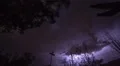 intense lightning storm fish eye lens wide time lapse Video HD