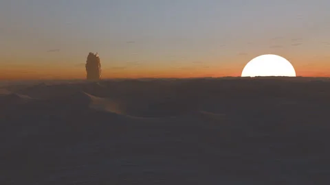 Intense Looping Sandstorm Stock Footage 263524912