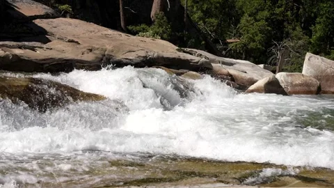 Intense river in a Mountain Stock Footage 242024998