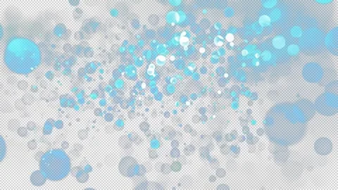 Intense shimmering blue bokeh particles Stock Footage 310544342