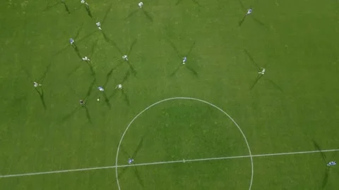 Intense Soccer Match With Group of Players Stock Footage 267982853