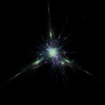 Intense stellar light burst Stock Illustration