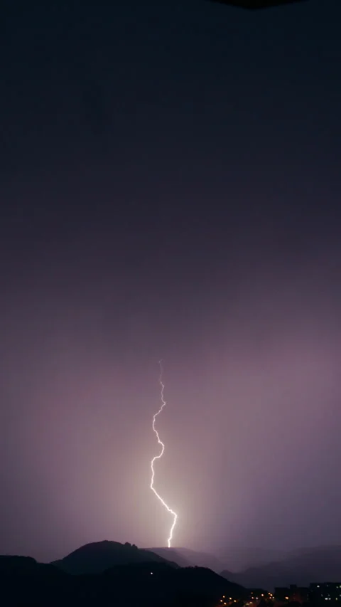 Intense Storm Clouds With Flashing Lightning Stock Footage 340470297