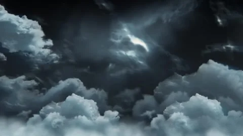 Intense Stormy dark cloudy sky, suitable for event background and vj loop Stock Footage 288277872