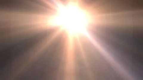 Intense sun shines with golden rays Stock Illustration