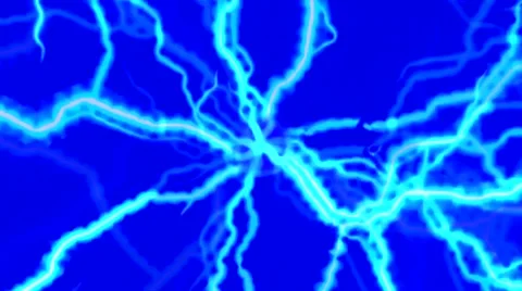 Intense Tesla Lightning Plasma Electric Arcs Seamless Loop Video stock 46485009