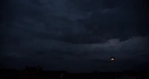 Intense thunderstorm with lightning in the clouds. 스톡 동영상 211362894