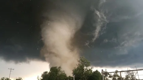 Intense Tornado Up Close | Stock Video | Pond5