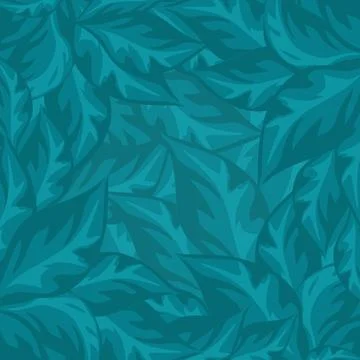 Intense turquoise foliage background Illustrazione stock