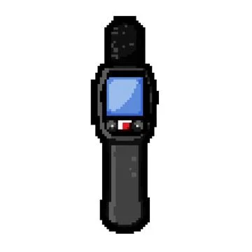 Intensity noise level meter pixel art vector illustration Stock Illustration