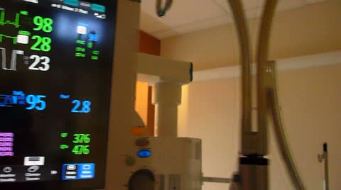 Intensive Care Unit Machines Stock Footage 25254318