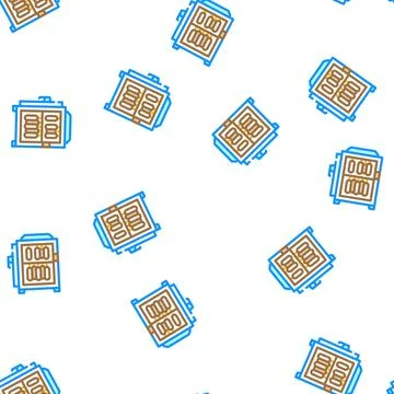 Intensive cooling chamber vector seamless pattern Stock Illustration