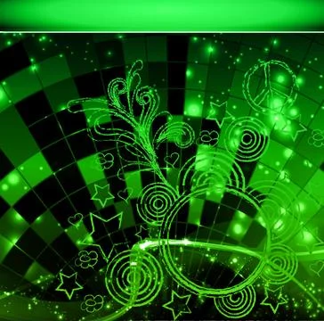 Intensive green colors background Stock-Illustration