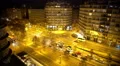 Intensive night traffic timelapse, many cars driving, people rushing in streets 4k or 4k+ Resolution