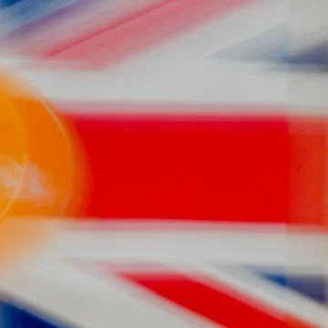Intentional camera movement (ICM) Union Jack Stock Photos