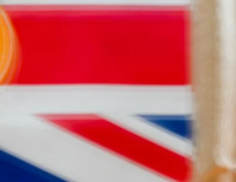 Intentional camera movement (ICM) Union Jack Stock Photos