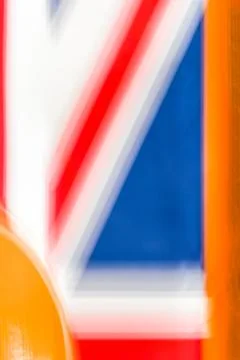 Intentional camera movement (ICM) Union Jack Stock Photos