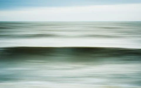 Intentional camera movement of ocean wave Photos