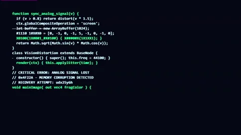 Intentional distortion on computer programming code screen with digital glitc Видео 346569023